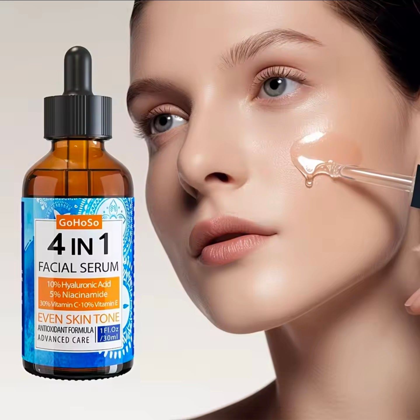 Advanced Vitamin C Serum with Hyaluronic Acid - Brightening & Anti-Aging"
